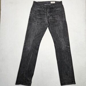 Imogene and Willie Men's Raw Selvedge Denim Black Jeans W32 Made‎ In USA READ
